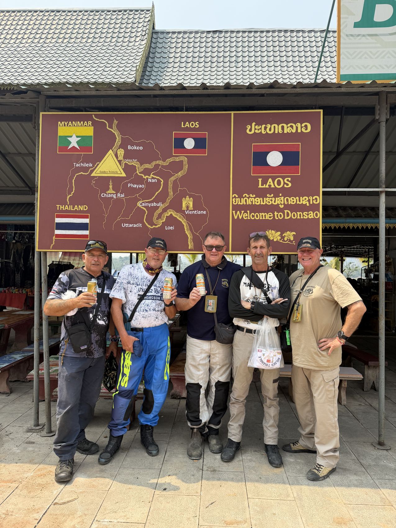 ROAMERS riders together during a Thailand expedition